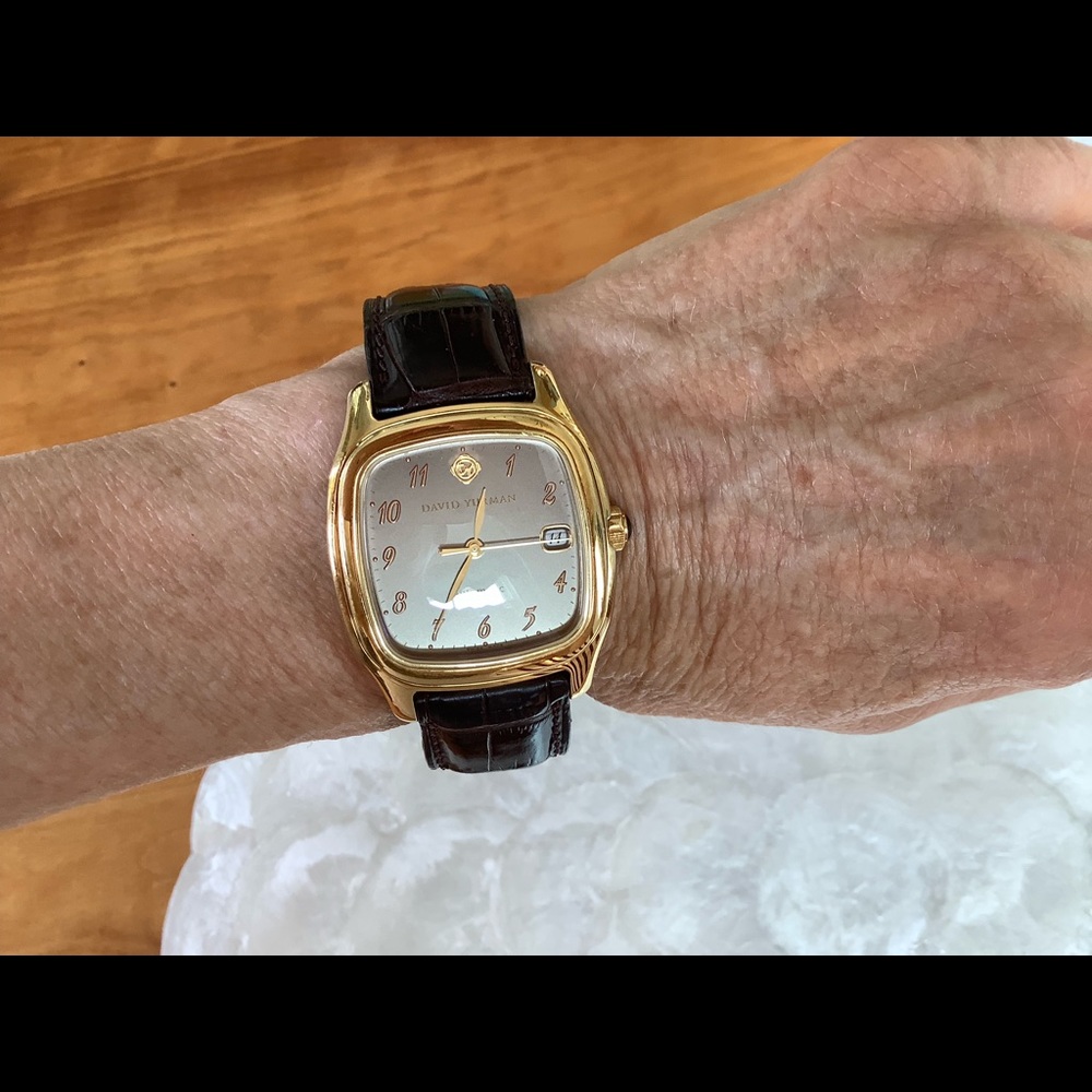 David Yurman 18K Yellow Gold Thoroughbred Watch